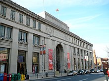 exterior of the central branch of the Enoch Pratt Free Library Enoch pratt library.jpg