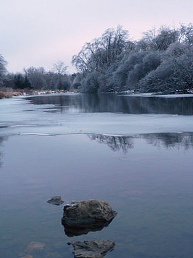 Eramosa River after 2013 Ice Storm