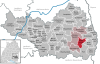 Lage der Gemeinde Erlenmoos im Landkreis Biberach