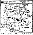Historical map of the campaign by Breitenfeld (17.09.1631)