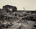 Roman ruins at Viroconium Cornoviorum, photographed during excavation by Francis Bedford and digitally restored