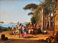 Fête champêtre dans les environs de Pozzuoli, (Country festival near Pozzuoli), Neue Pinakothek.- Munich