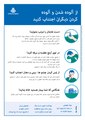 Infographic from the Public Health Agency of Sweden: "Protect yourself and others from spread of infection", regarding COVID-19. In Persian