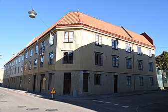 Bevarat landshövdingehus vid Fabriksgatan.