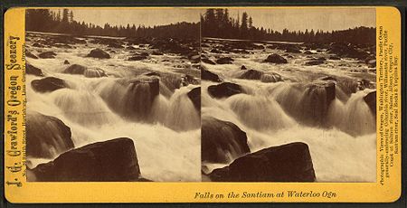 Falls on the Santiam at Waterloo, Ogn, by J. G. Crawford.jpg