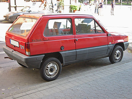 Rear of Mk1 Fiat Panda