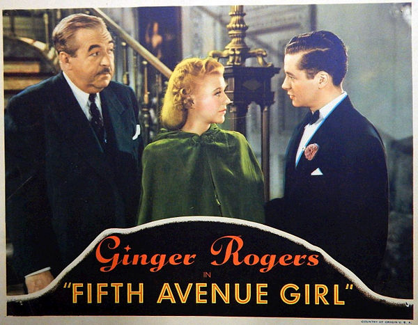 Lobby card for 5th Avenue Girl (1939)