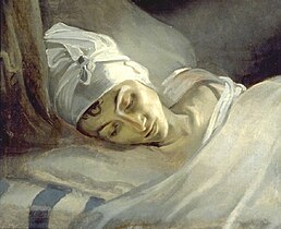 Portrait d'une jeune fille morte, par Firmin Desclos, c.1840, musée des Beaux-Arts de Calais