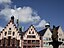 Altstadt. Römerberg Gerechtigkeitsbrunnen in the foreground and Römer façades.