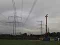 Vorbereitende Baumaßnahmen: Rückbau der 220-kV-Leitung zwischen Bürstadt und Wallstadt und Bau neuer Masten für DC-Betrieb