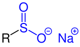 Allgemeine Struktur von Sulfinsäuresalzen