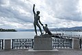 Statue of Ganymed at the Lake Zurich.