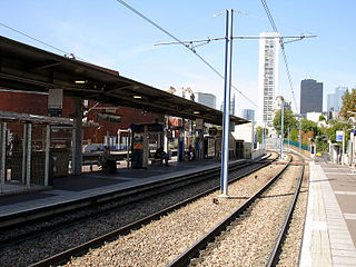 La Défense, vue depuis la station de tramway.