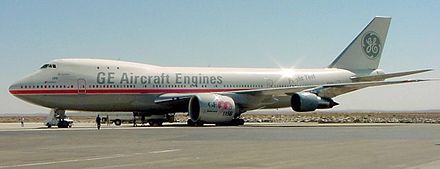 General Electric used its 747-100 testbed in the 1990s for the GE90 which powers the Boeing 777-300ER, 777-200LR and 777F.
