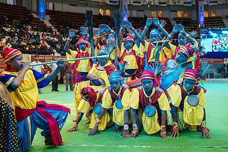 Ghumura dance performed in State Tribal Sports meet, from Naveen Odisha Twitter account.