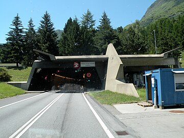 Gotthard road tunnel - southern portal