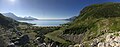 Utsikt over bygda Grøtfjord fra øst for Grøtfjorden. Foto: Harald Groven