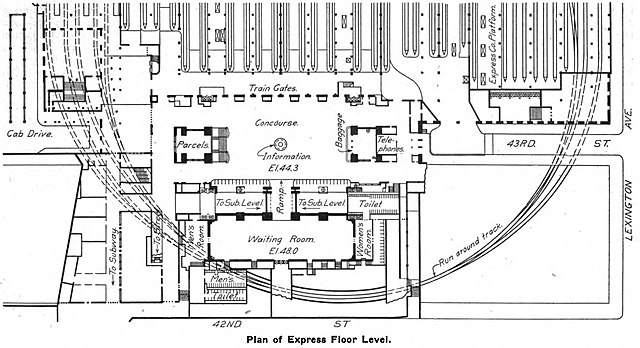 grand central station interior map