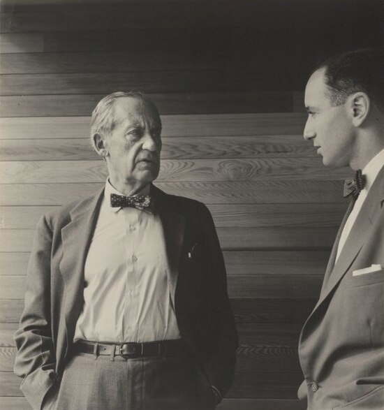 Gropius with Harry Seidler in Sydney, Australia, in 1954