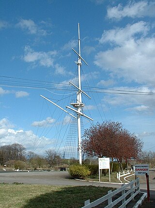 HMS <i>Ganges</i> mast Beached mast