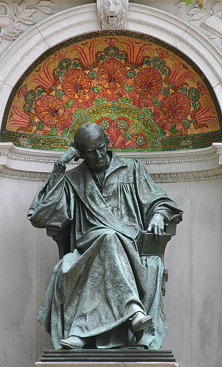 The Hahnemann statue.