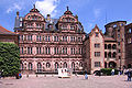 Vorlage des Bernusbaues, der Friedrichsbau des Heidelberger Schlosses