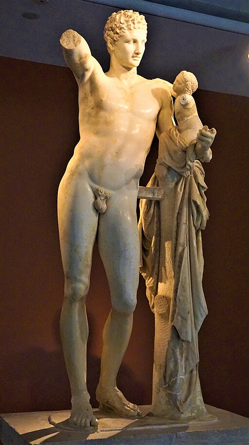 Hermes and the Infant Dionysus - Archaeological Museum of Olympia by Joy of Museums