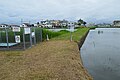 稗沢池（兵庫県明石市）中央堤防として残る路線跡