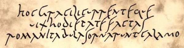 A replica of the Old Roman Cursive inspired by the Vindolanda tablets