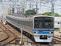 北総7300形7808編成としてリースされている3808編成 （2016年8月4日 京成高砂駅）