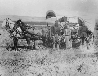 Homesteaders in central Nebraska in 1886