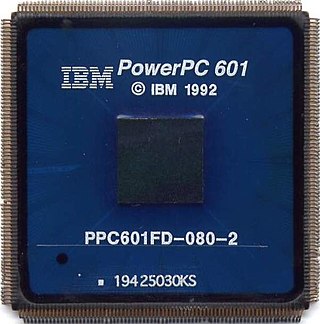 An IBM PowerPC 601 RISC microprocessor