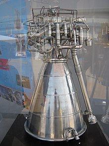 CE-20 cryogenic rocket engine. It is the most powerful upper-stage Cryogenic engine operational today. IndianCryoEngine25.JPG