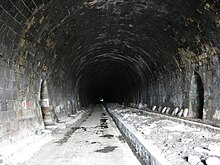 Interiorul tunelului (aprilie 2012)