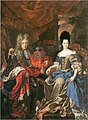 Das Doppelbildnis des Kurfürsten Johann Wilhelm von der Pfalz und seiner Gemahlin Anna Maria Luisa de’ Medici von Jan Frans van Douven aus dem Jahr 1708 verweist durch Abbildung der Reichskrone in der Bildmitte auf den Titel des Reichsvikars, den der pfälzische Kurfürst beanspruchte.