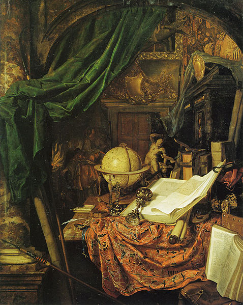 File:Jan van der Heyden - Still Life with Globe, Books, Sculpture, and Other Objects - c. 1670.jpg