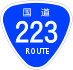 National Route 223 schild