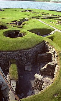 Jarlshof, Shetland, re-discovered in the late nineteenth century Jarlshof(NigelDuncan)Feb2007.jpg