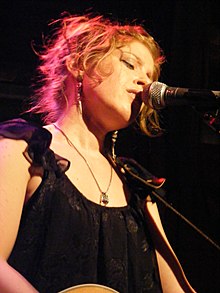 Klein singing at Rockwood Music Hall