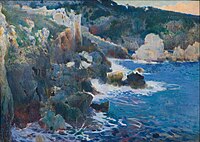 Cala Encantada (Majorca) (circa 1901). 86.5 × 121 cm. Museu Nacional d'Art de Catalunya.