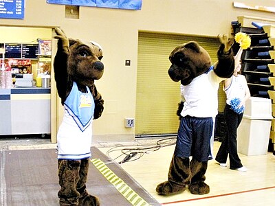 Joe and Josephine Bruin, Pauley Pavilion, UCLA, 2008.jpg