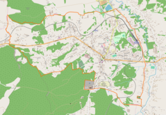 Mapa lokalizacyjna Kalwarii Zebrzydowskiej