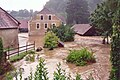 English: Kamp river flood in the town of Krumau during the 2002 European floods. Deutsch: Kamphochwasser 2002 in Krumau, Österreich.