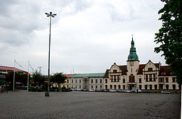 Torget och rådhuset i Karlshamn
