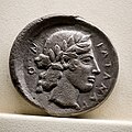 Katane - 455 BC - silver tetradrachm - charioteer driving quadriga - head of Apollon - Tübingen MUT