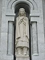 Kateri Tekakwitha statue on the outside of the Basilica of Sainte-Anne-de-Beaupré