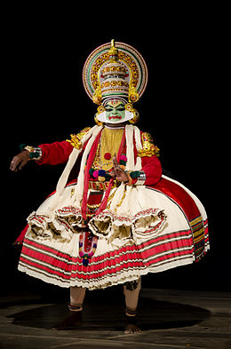 A Kathakali performer Kathakali BNC.jpg