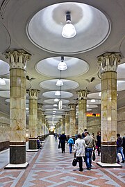 Columnas en la estación