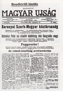 Реферат: Сербско-Венгерская Республика Баранья-Байя