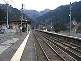 交換設備廃止以前の駅構内（2007年2月）